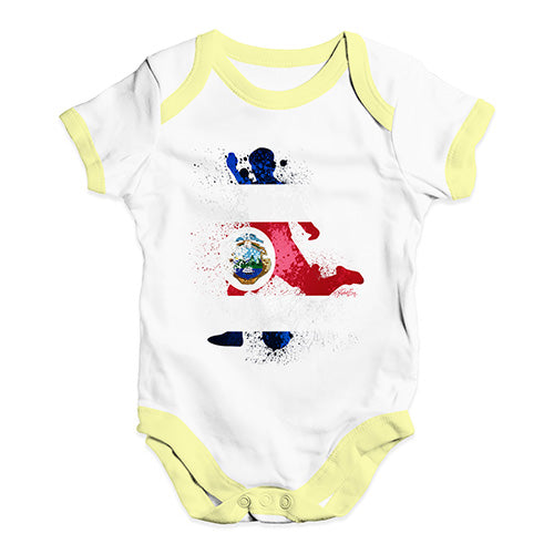 football Soccer Silhouette Costa Rica Baby Unisex Baby Grow Bodysuit