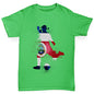 Novelty Tees For Boys Football Soccer Silhouette Costa Rica Boy's T-Shirt Age 12-14 Green