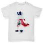 Boys novelty tees Football Soccer Silhouette Costa Rica Boy's T-Shirt Age 3-4 White