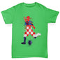 Girls funny tee shirts Football Soccer Silhouette Croatia Girl's T-Shirt Age 9-11 Green