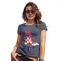 Novelty Gifts For Women Football Soccer Silhouette Croatia Women's T-Shirt Small Navy