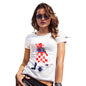 Funny T Shirts For Women Football Soccer Silhouette Croatia Women's T-Shirt Small White