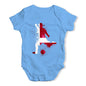 football Soccer Silhouette Denmark Baby Unisex Baby Grow Bodysuit