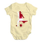 football Soccer Silhouette Denmark Baby Unisex Baby Grow Bodysuit