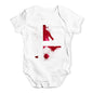 football Soccer Silhouette Denmark Baby Unisex Baby Grow Bodysuit