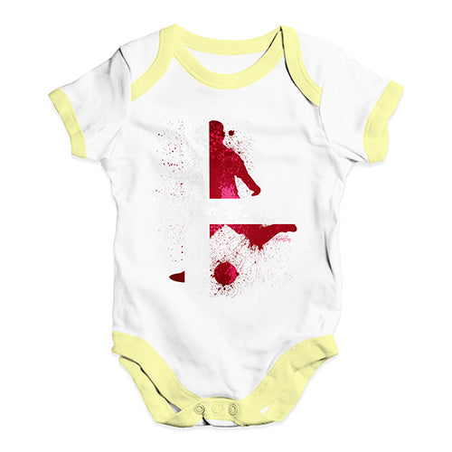 football Soccer Silhouette Denmark Baby Unisex Baby Grow Bodysuit