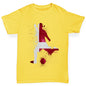 funny t shirts for boys Football Soccer Silhouette Denmark Boy's T-Shirt Age 12-14 Yellow