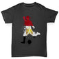 Boys novelty tees Football Soccer Silhouette Egypt Boy's T-Shirt Age 12-14 Black