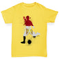 Novelty Tees For Boys Football Soccer Silhouette Egypt Boy's T-Shirt Age 12-14 Yellow