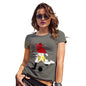 Funny T-Shirts For Women Football Soccer Silhouette Egypt Women's T-Shirt Small Khaki