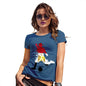 Novelty Tshirts Women Football Soccer Silhouette Egypt Women's T-Shirt Medium Royal Blue