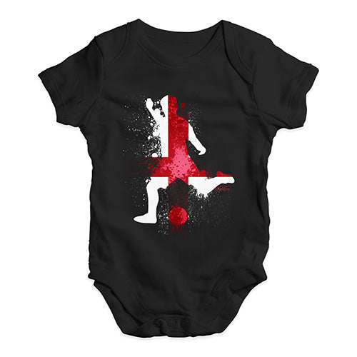 football Soccer Silhouette England Baby Unisex Baby Grow Bodysuit