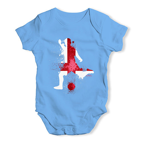 football Soccer Silhouette England Baby Unisex Baby Grow Bodysuit