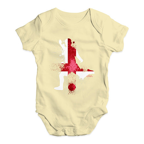 football Soccer Silhouette England Baby Unisex Baby Grow Bodysuit