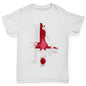 Boys Funny T Shirt Football Soccer Silhouette England Boy's T-Shirt Age 7-8 White