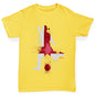 Boys novelty t shirts Football Soccer Silhouette England Boy's T-Shirt Age 3-4 Yellow