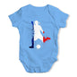 football Soccer Silhouette France Baby Unisex Baby Grow Bodysuit