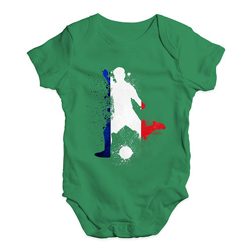 football Soccer Silhouette France Baby Unisex Baby Grow Bodysuit