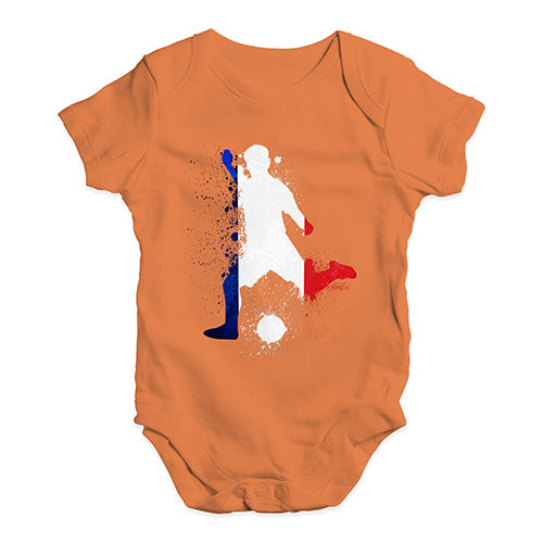 football Soccer Silhouette France Baby Unisex Baby Grow Bodysuit