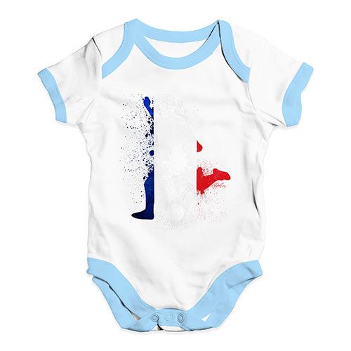 football Soccer Silhouette France Baby Unisex Baby Grow Bodysuit