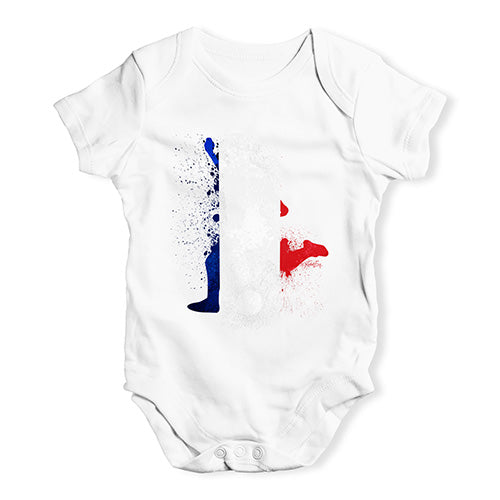 football Soccer Silhouette France Baby Unisex Baby Grow Bodysuit