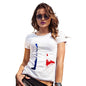 Funny Gifts For Women Football Soccer Silhouette France Women's T-Shirt Medium White