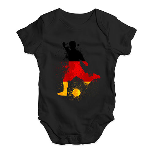 football Soccer Silhouette Germany Baby Unisex Baby Grow Bodysuit