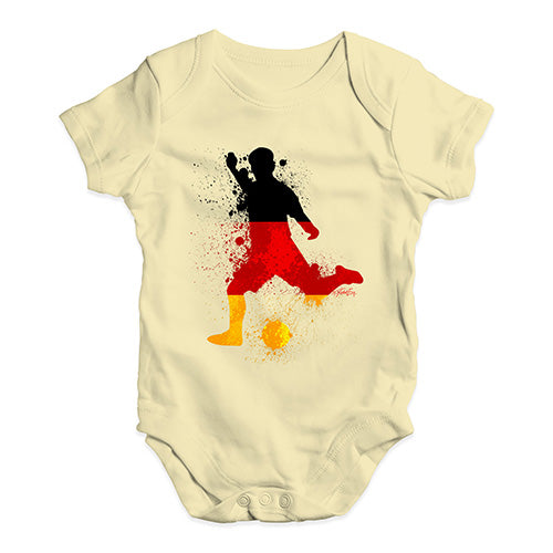 football Soccer Silhouette Germany Baby Unisex Baby Grow Bodysuit