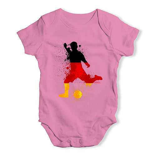 football Soccer Silhouette Germany Baby Unisex Baby Grow Bodysuit