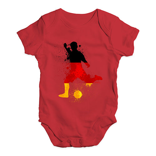 football Soccer Silhouette Germany Baby Unisex Baby Grow Bodysuit