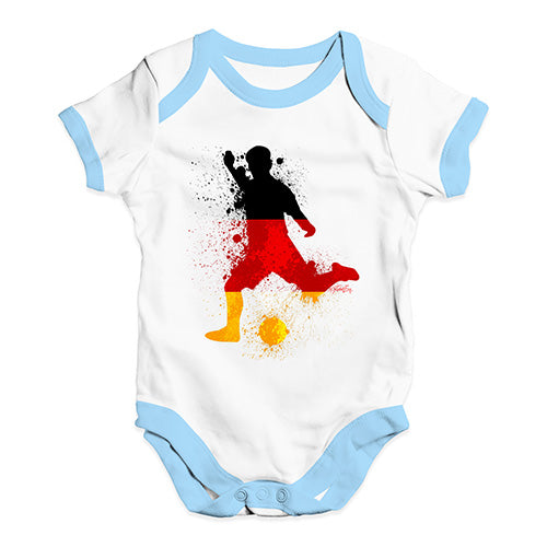 football Soccer Silhouette Germany Baby Unisex Baby Grow Bodysuit