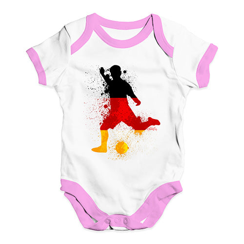 football Soccer Silhouette Germany Baby Unisex Baby Grow Bodysuit