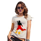 Funny Tee Shirts For Women Football Soccer Silhouette Germany Women's T-Shirt Medium Natural