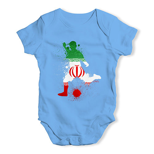 football Soccer Silhouette Iran Baby Unisex Baby Grow Bodysuit