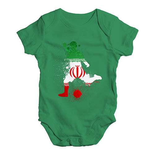 football Soccer Silhouette Iran Baby Unisex Baby Grow Bodysuit