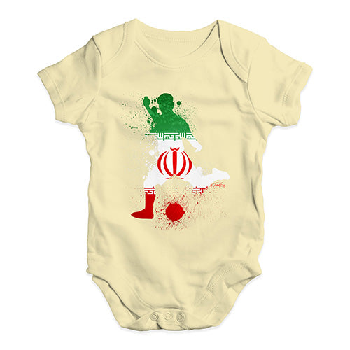 football Soccer Silhouette Iran Baby Unisex Baby Grow Bodysuit