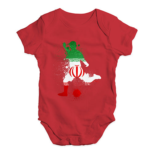 football Soccer Silhouette Iran Baby Unisex Baby Grow Bodysuit