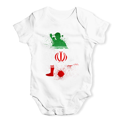 football Soccer Silhouette Iran Baby Unisex Baby Grow Bodysuit