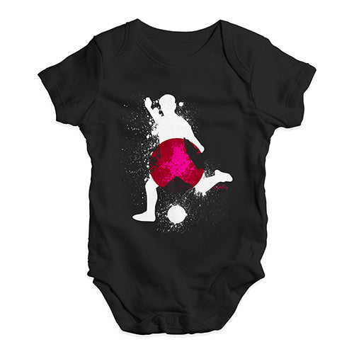 football Soccer Silhouette Japan Baby Unisex Baby Grow Bodysuit