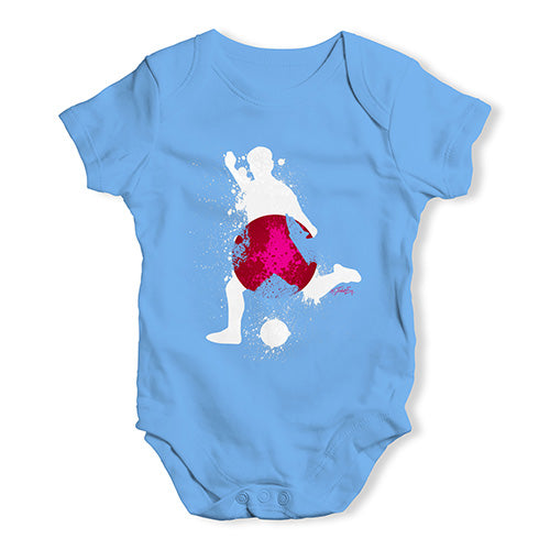 football Soccer Silhouette Japan Baby Unisex Baby Grow Bodysuit