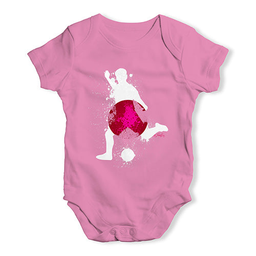 football Soccer Silhouette Japan Baby Unisex Baby Grow Bodysuit