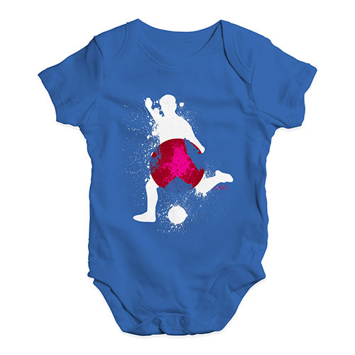 football Soccer Silhouette Japan Baby Unisex Baby Grow Bodysuit