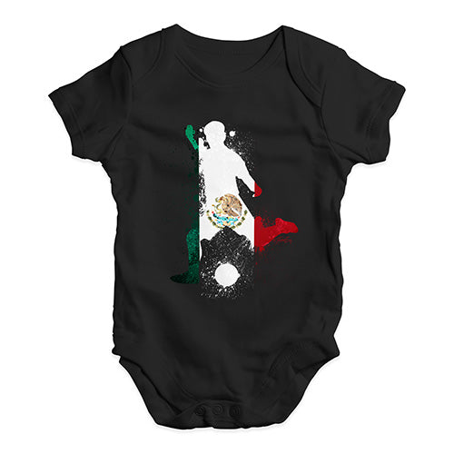 football Soccer Silhouette Mexico Baby Unisex Baby Grow Bodysuit