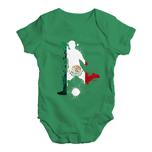 football Soccer Silhouette Mexico Baby Unisex Baby Grow Bodysuit