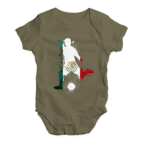 football Soccer Silhouette Mexico Baby Unisex Baby Grow Bodysuit