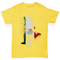 Boys Funny T Shirt Football Soccer Silhouette Mexico Boy's T-Shirt Age 9-11 Yellow