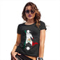 Novelty Gifts For Women Football Soccer Silhouette Mexico Women's T-Shirt Medium Black