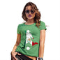 Funny Tee Shirts For Women Football Soccer Silhouette Mexico Women's T-Shirt Small Green