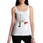 Funny Tank Top For Women Football Soccer Silhouette Mexico Women's Tank Top Medium White