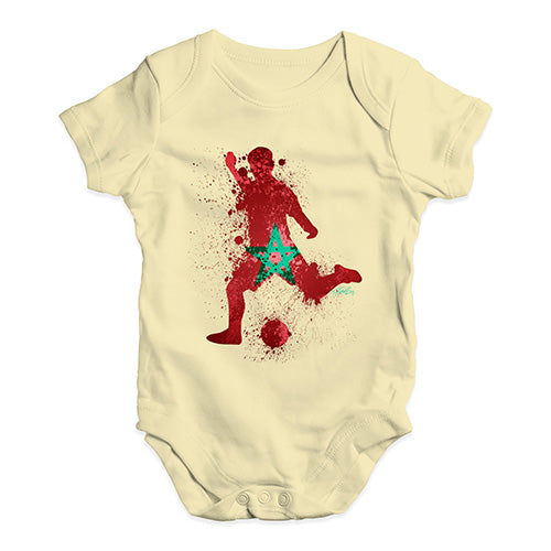 football Soccer Silhouette Morocco Baby Unisex Baby Grow Bodysuit